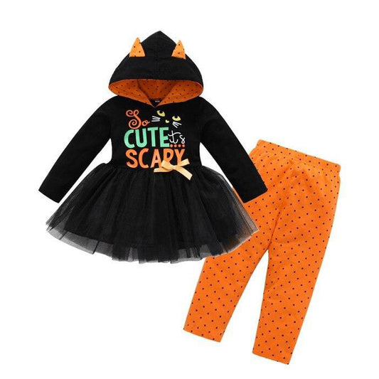 Cute & Scary Cat Halloween Outfit