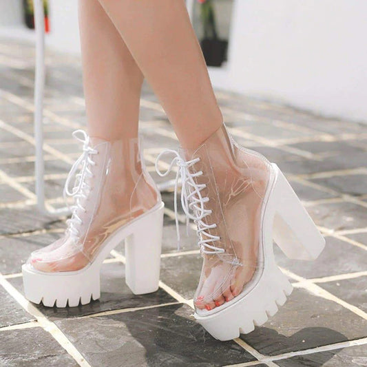 Transparent Gothic Boots