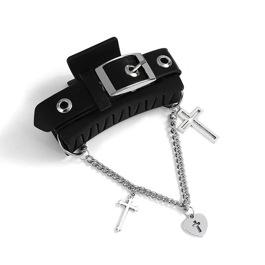 Punk Belt Hair Claw Clip