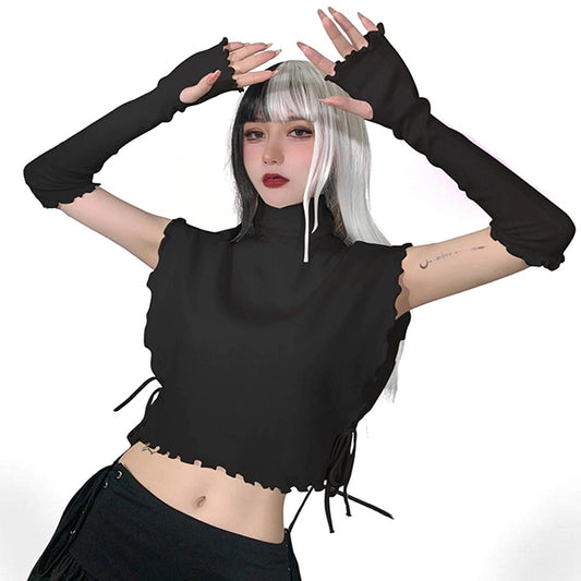 Fleurdelice Turtleneck Crop Top