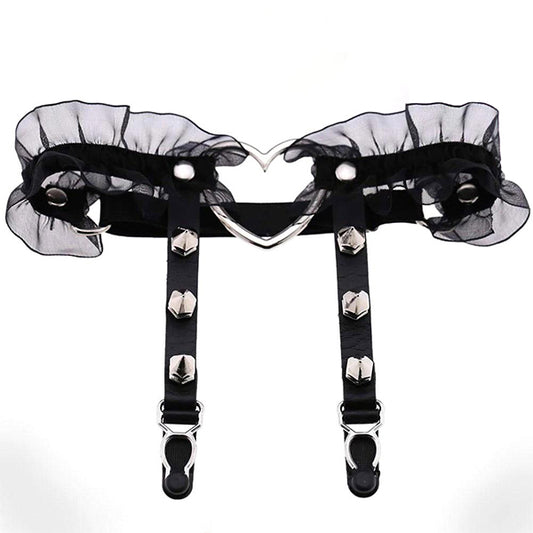 Love Punk Gothic Leg Garter