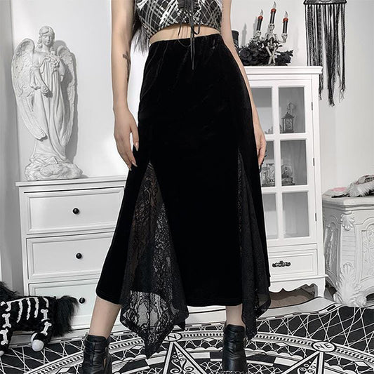 Victoria Velvet Long Skirt