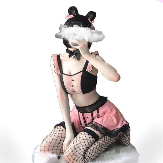 Classic Rosy Maid Cosplay Lingerie