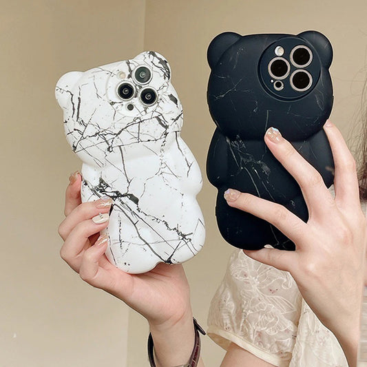 Marble Bear Phone Case