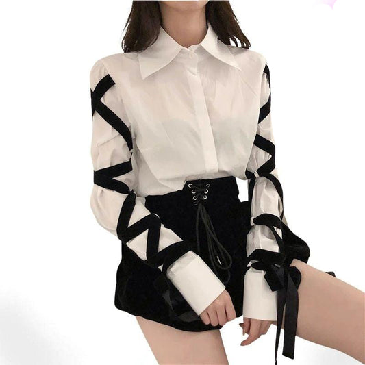 Black Bandage Aesthetic Top