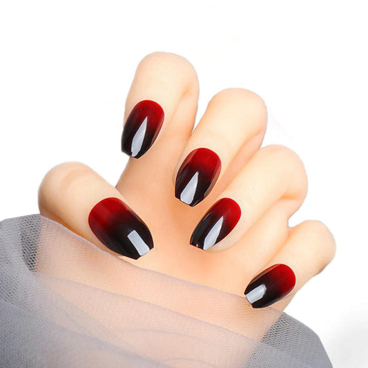 Gradient Fancy Gothic Nails