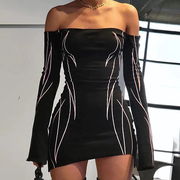 Ariana Off Shoulder Mini Dress