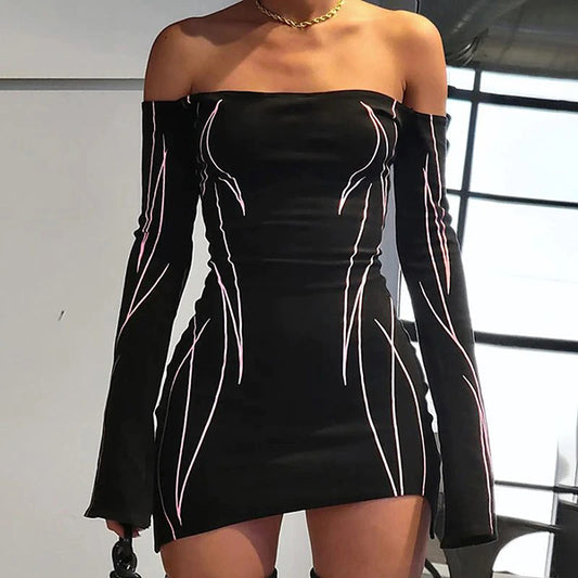 Ariana Off Shoulder Mini Dress