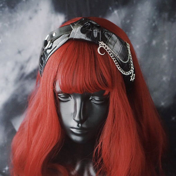 Judy Leather Bowknot Headband