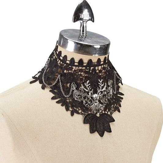 Lace Deer Collar Choker