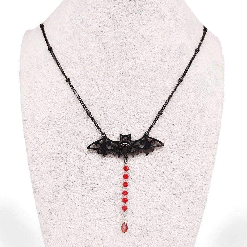 Gothic Bat Stainless Steel Chain Necklace