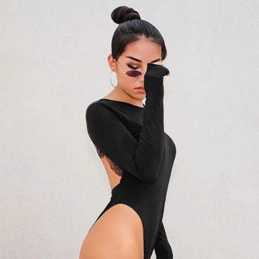 Lace Bodysuit Backless