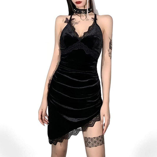 Vlad's Mistress Velvet Bodycon Dress