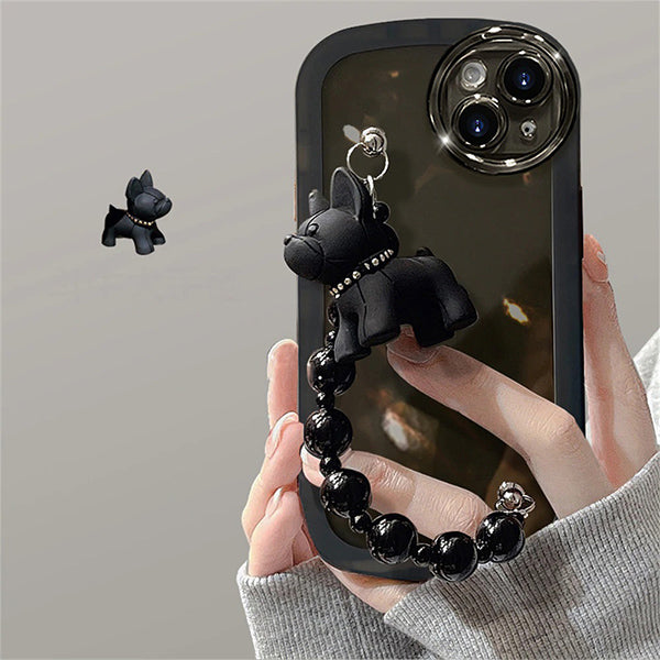 Black Bulldog Bracelet Phone Case