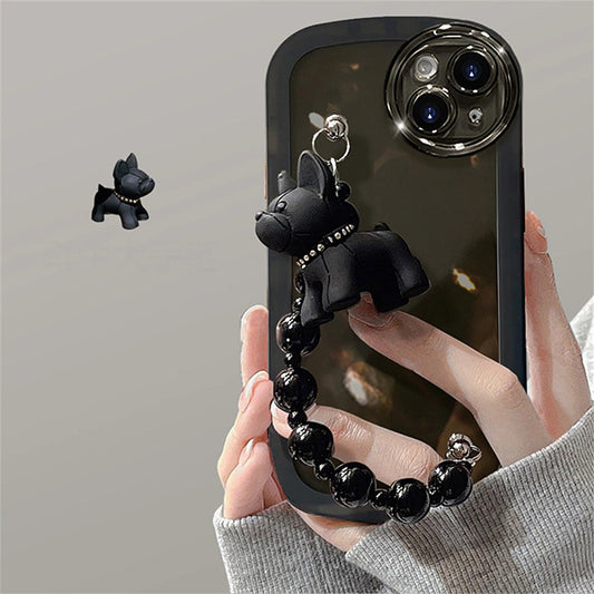 Black Bulldog Bracelet Phone Case