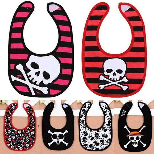 Skull Baby Goth Bibs