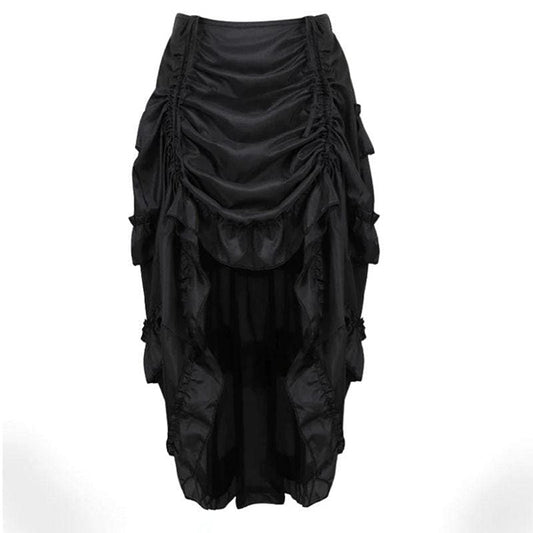 Steampunk Irregular Maxi Skirt