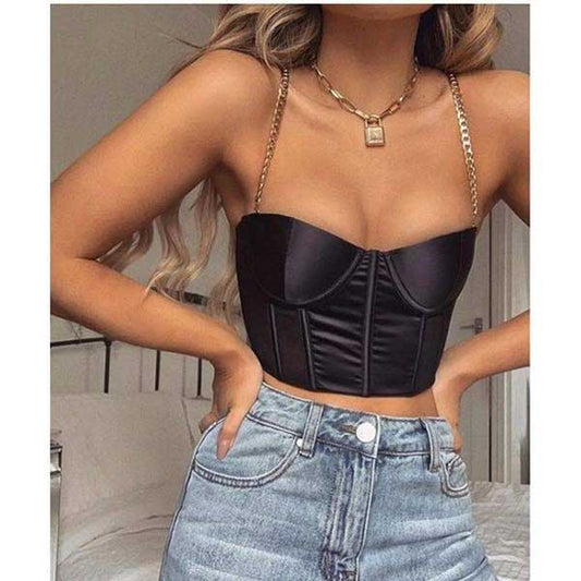 Modern Fantasy Goth Crop Top