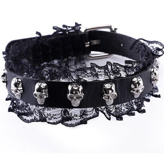 Lustful Skull Choker Necklace