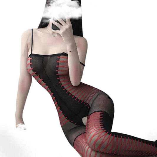 Erotic Midnight Tempest Bodystocking