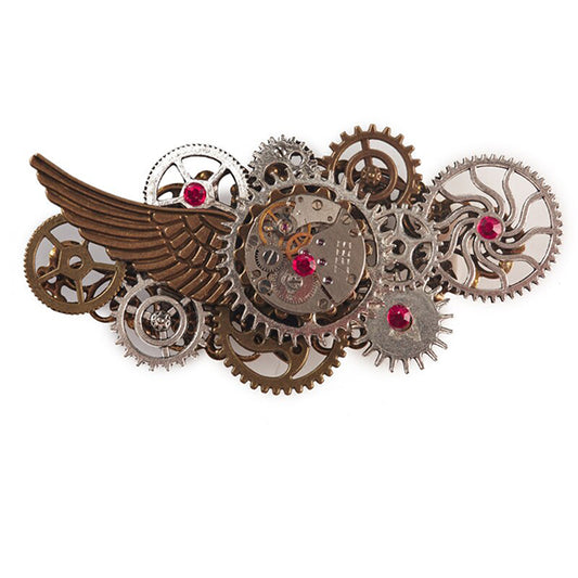 Aerotechnic Steampunk Hair Clip / Brooch