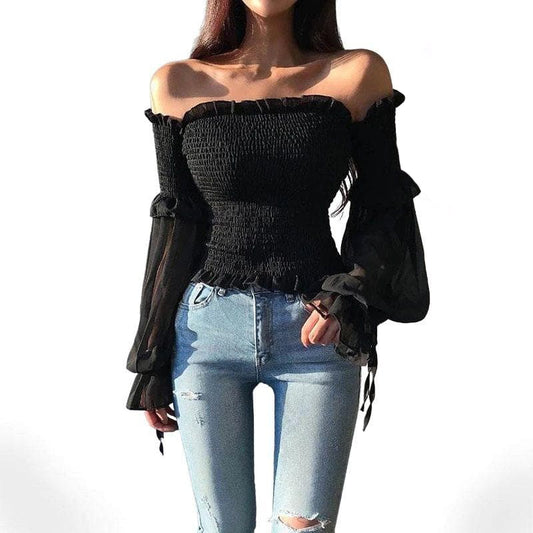 Elvira Off Shoulder Sexy Blouse