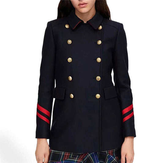 Female Milita Fashion Coat