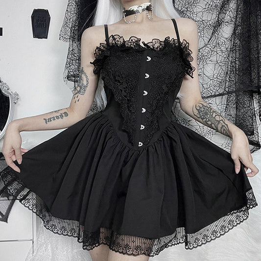 Morgana Gothic Lace Dress