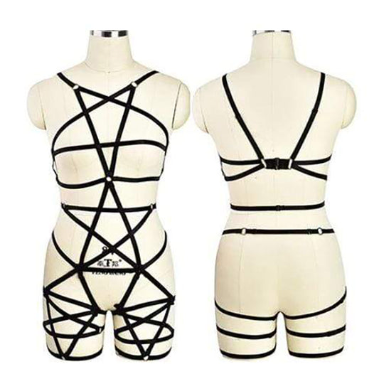 Goth Rave Body Harness Selection