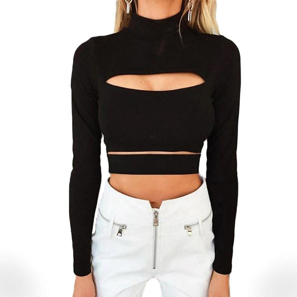 Autumn Cleavage Crop Top