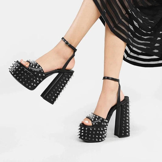 Hell's Thorns Platform Sandals