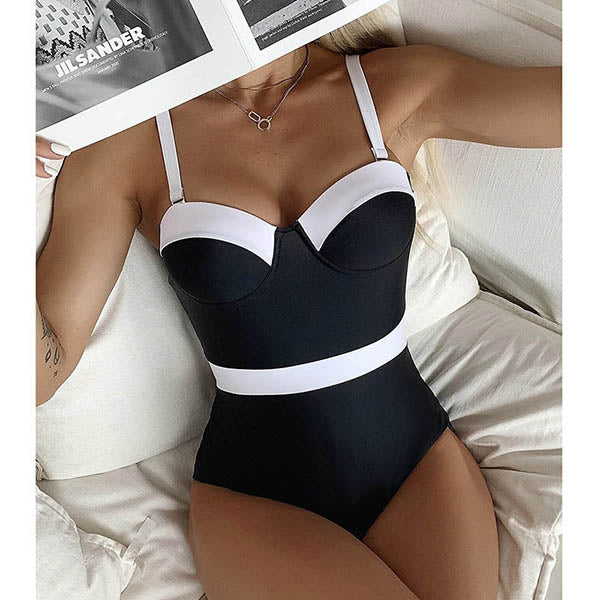 Becka Color Block Swimsuit