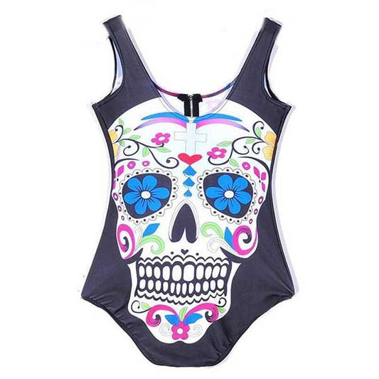 Floral Skull Swimsuit