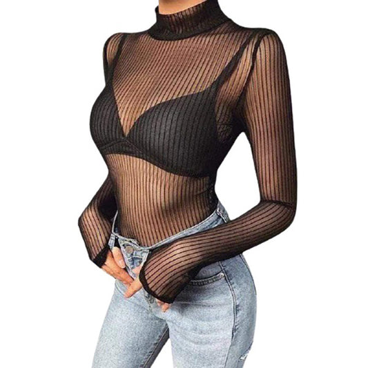 Midnight Pleaser Sexy Black Bodysuit