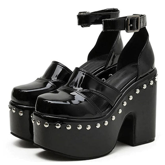 Blaque Rivet Platform Shoes