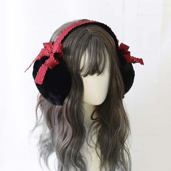 Lolita Lace Plush Earmuffs