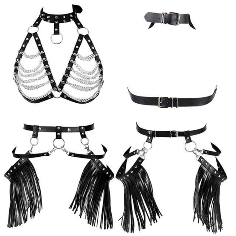 Exotic Chained Bra Harness