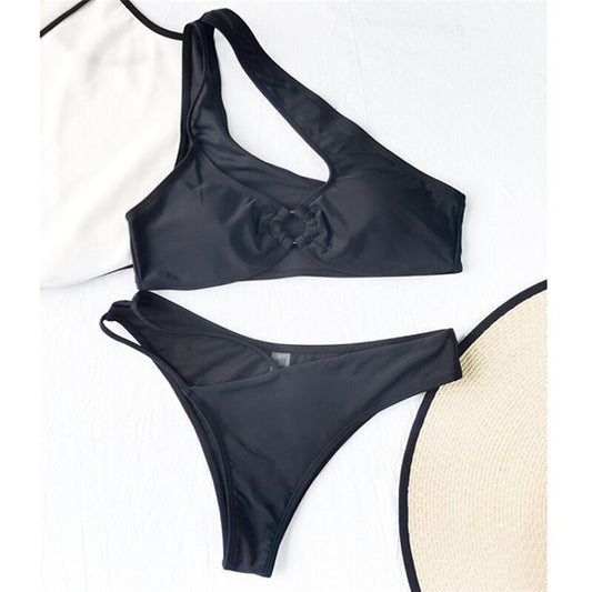 Summon Me Irregular Split Bikini