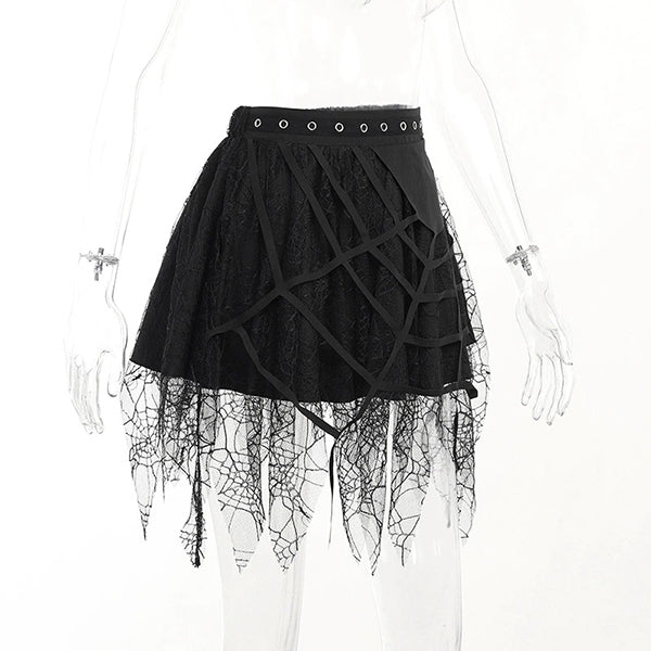 Web of Darkness Mini Skirt