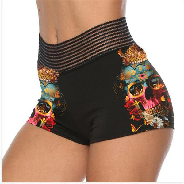 Reeva High Waist Gothic Shorts