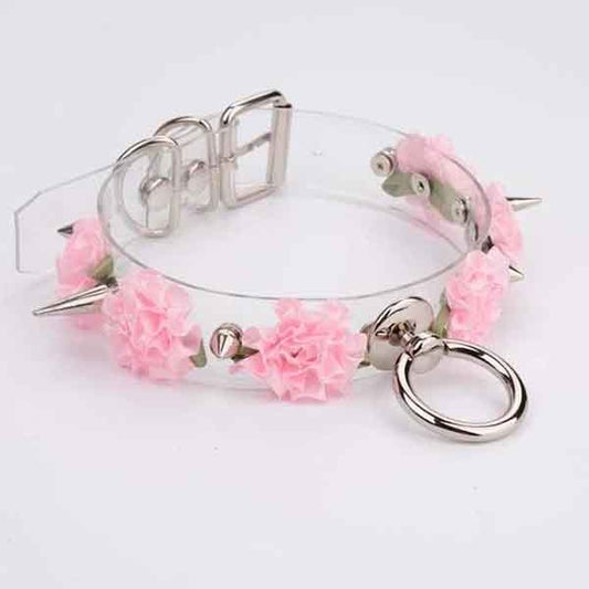 Kawaii Flower And Spike Choker