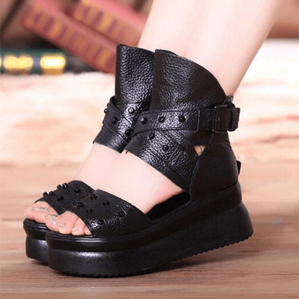 Fearless Leather Sandals