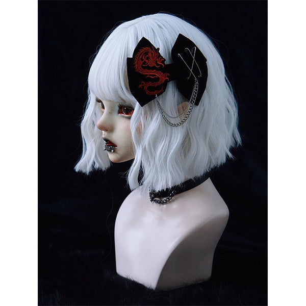 Anime-Goth Bowtie Hair Clip