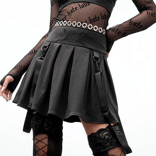 Evanora Pleated Skirt Gothic
