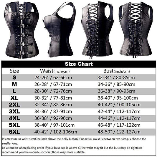 Gothic/Steampunk Steel Boned Waist Trainer Corset 12