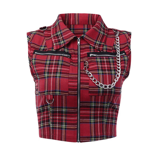 Adreana Vest Zipper Top