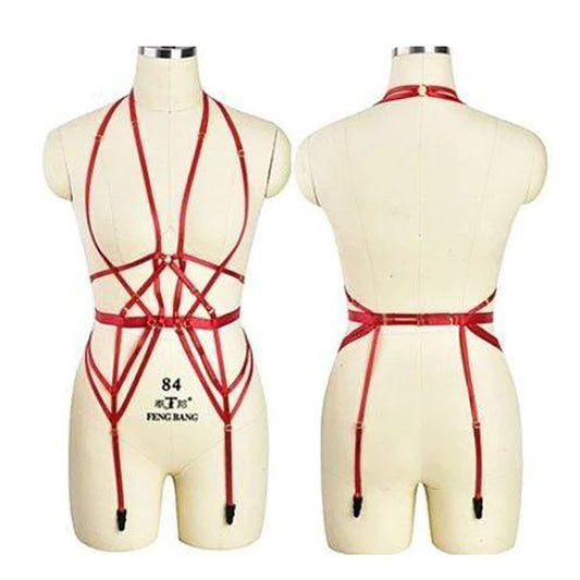 Goth Rave Body Harness Selection