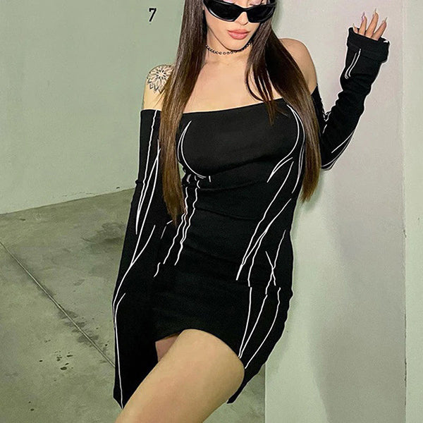 Ariana Off Shoulder Mini Dress