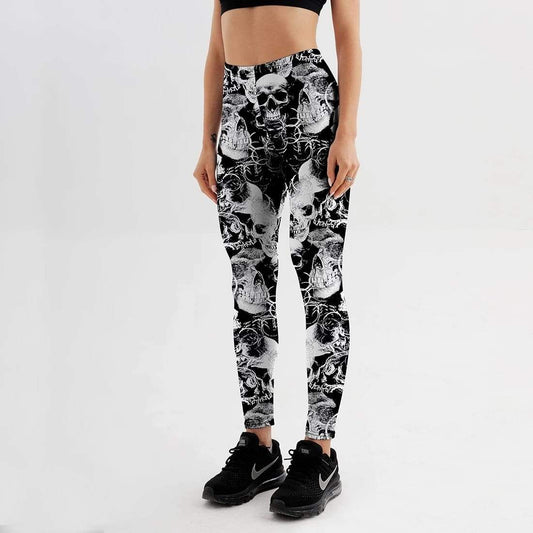 Skull Gang Printed Leggings