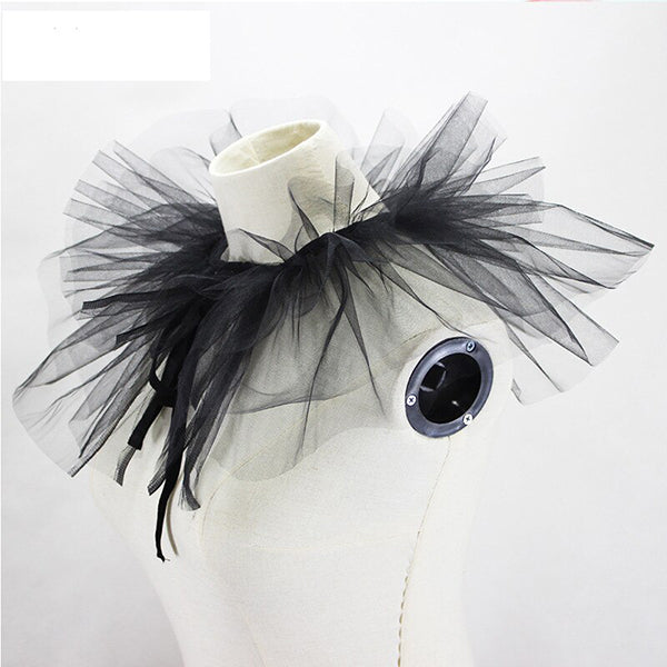 Tori Ruffle Mesh Collar